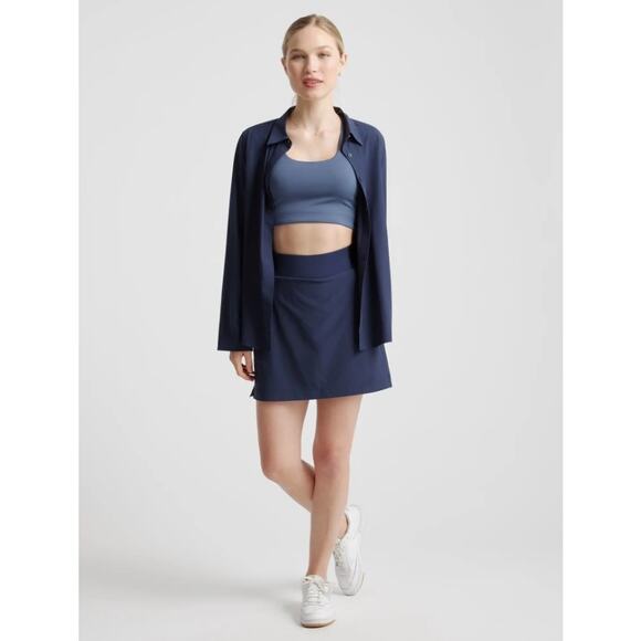 Quince Performance‎ Tech Skort L Navy Blue NWT - Picture 6 of 7